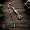 Gold Rose Metal Bookmark