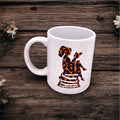 Reader girl white mug 12oz
