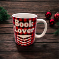 "Book Lover" Holiday Flannel Mug 12oz