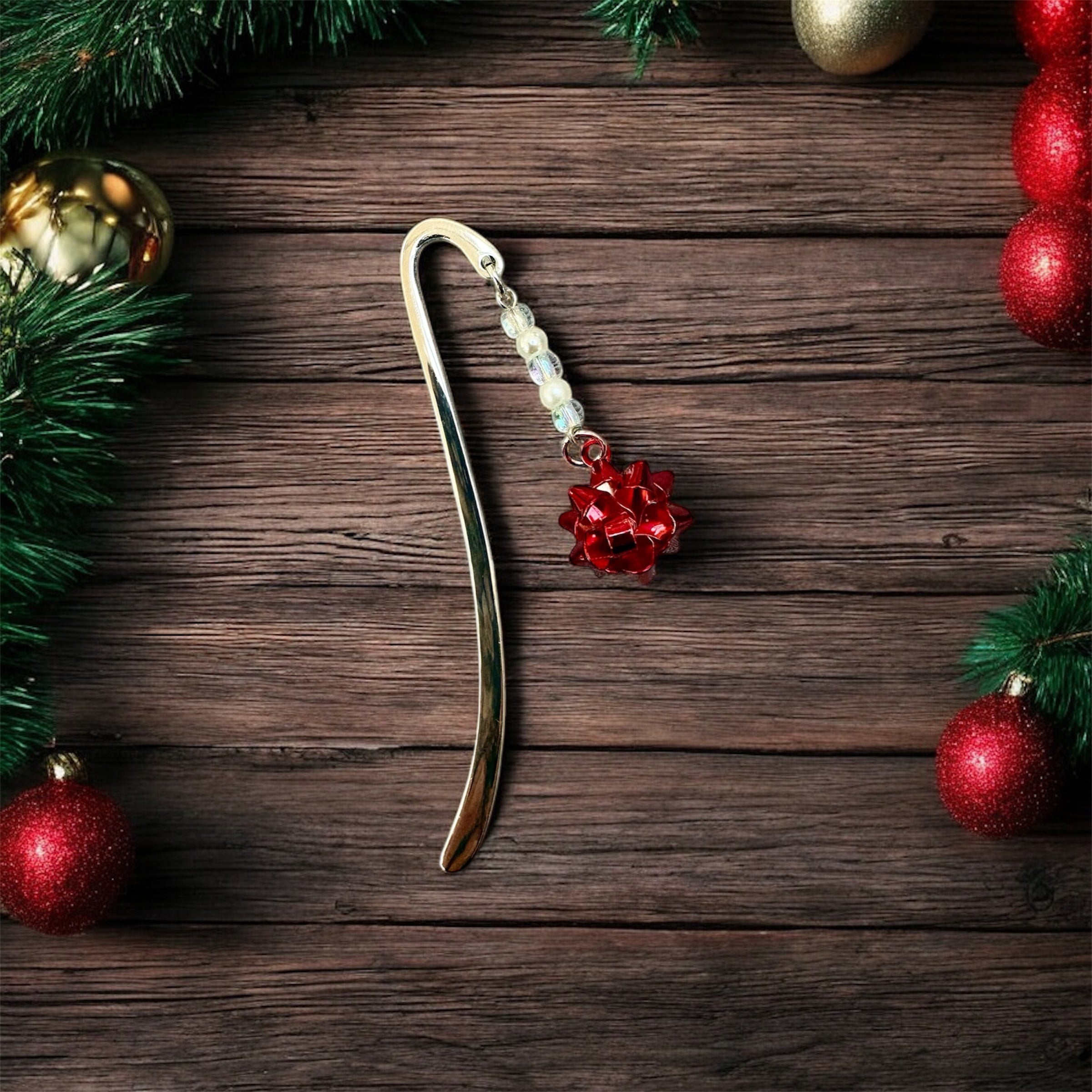 Christmas Bow Bookmark