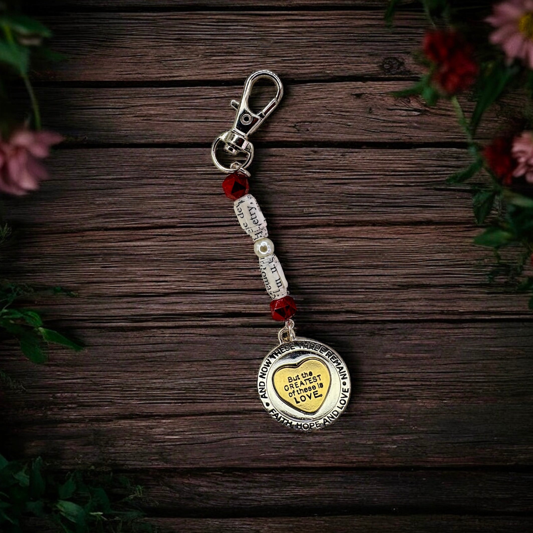 Greatest of These Keychain Charm