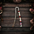 Stacked Stories Beaded Bookmark – Red Sparkle Edition